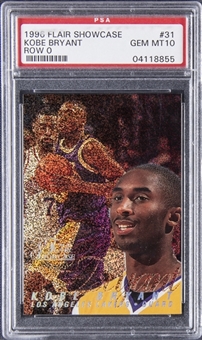 1996-97 Flair Showcase Row 0 #31 Kobe Bryant Rookie Card – PSA GEM MT 10